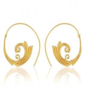 Handmade Nickel Free Gold Plated High Fashion Designer Ethnic Earring